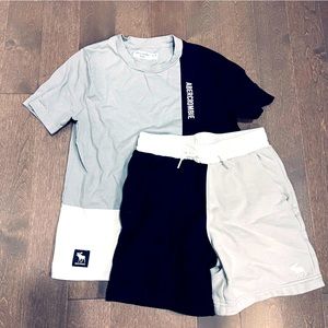 Abercrombie boys t-shirt and short set size 9/10